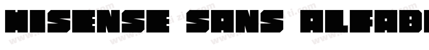 Hisense Sans Alfabe字体转换